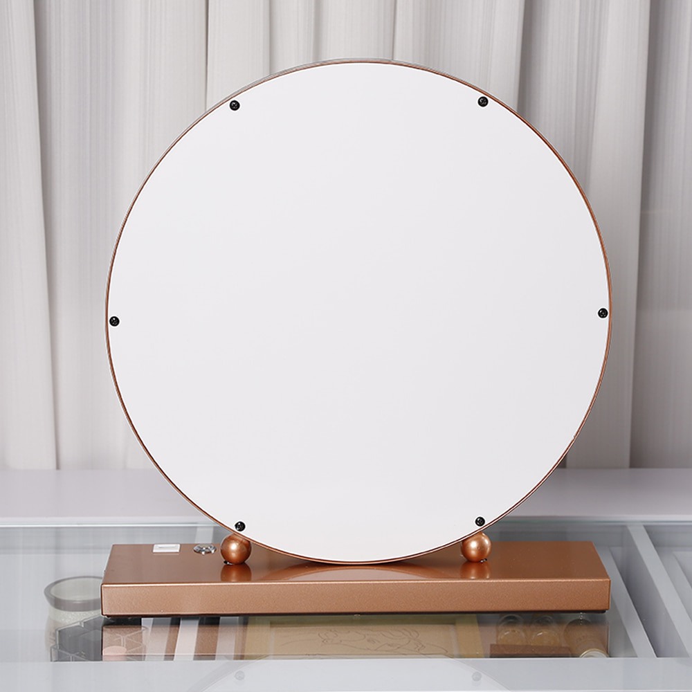 Led Hollywood Mirror with 3 lighting colors rose gold-6900233