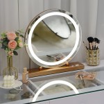 Led Hollywood Mirror with 3 lighting colors rose gold-6900233