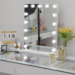 Led Hollywood Mirror 3 color lights 58x46cm-6900230