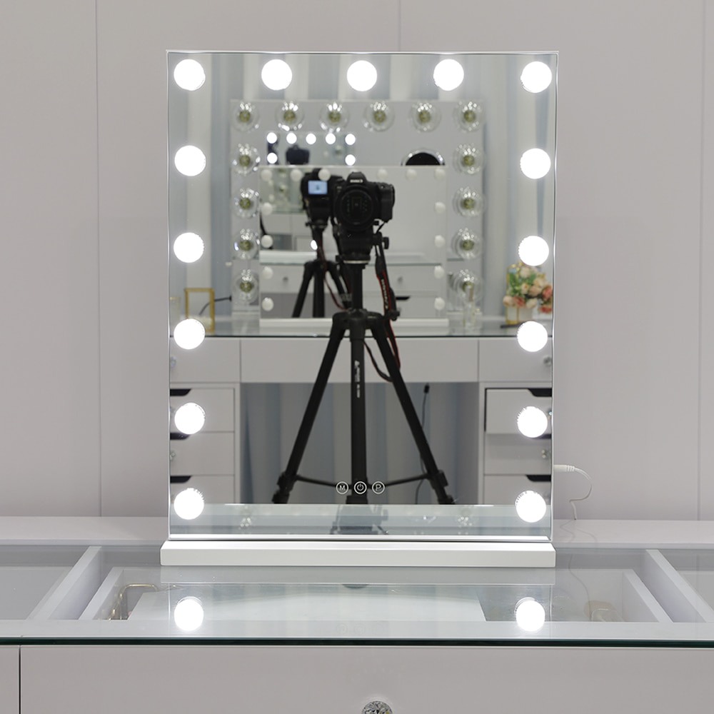 Led Hollywood Mirror 3 color lights 58x46cm-6900230