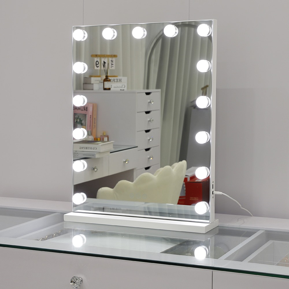 Led Hollywood Mirror 3 color lights 58x46cm-6900230