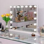 Led Hollywood Mirror 3 color lights Bluetooth 58x46cm-6900231