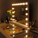 Led Hollywood Mirror 3 color lights Bluetooth 58x46cm-6900231