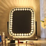 Crystal Led hollywood mirror with 3 lighting levels 40x50cm-6900224