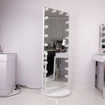  Led Hollywood Mirror PRO цял ръст с въртяща се основа 160x65cm-6900225