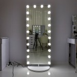 Led Hollywood Mirror PRO Full-Length with rotating base 160x65cm-6900225