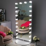  Led Hollywood Mirror PRO цял ръст с въртяща се основа 160x65cm-6900225