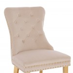 Luxury Chair French Velvet Lion King Beige Gold-5470236