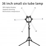 Professional Makeup Led Light with 6 flexible tubes 36'' - 6600036 RING & BEAUTY LIGHTS