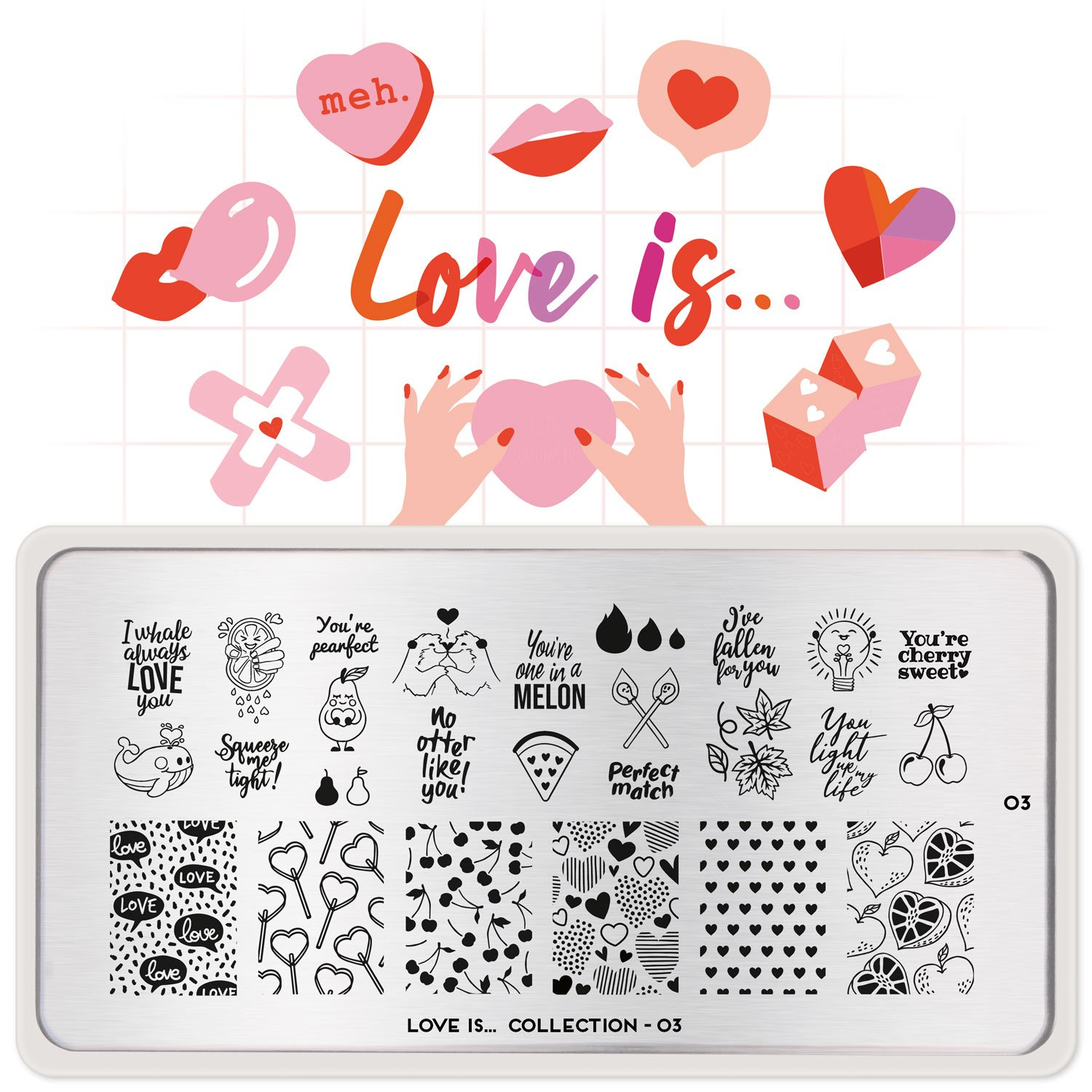 Image plate Love is... 03 - 113-LOVEIS03 VALENTINES!!!