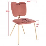 Nordic Style Luxury Beauty Chair Pink color - 5400232 NORDIC STYLE COLLECTION