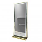 Privilege Full Length Salon Mirror Led Light  Gold-6991203 WAITING-RECEPTION & HAIRDRESSING CONSOLE-MIRRORS