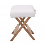 Work stool for massage White-9030121 STANDARD BEDS - PORTABLE BEDS