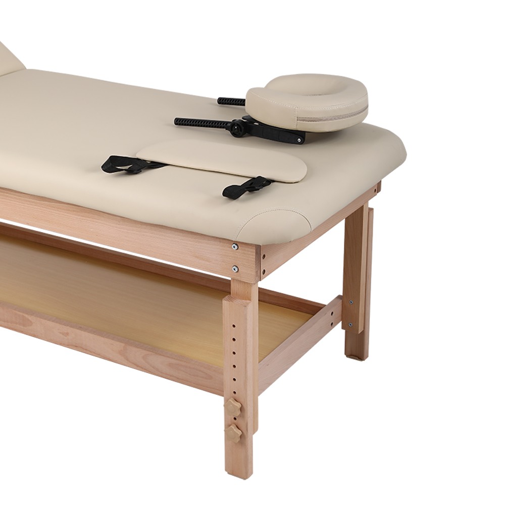 Luxury Spa Bed with adjustable height and recline Wooden Beige- 9030130 