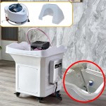 Portable Station for hair and head spa White-8680406 FREE SHIPPING