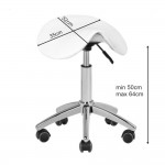 Professional aesthetic stool without back white - 0100769 AESTHETIC STOOLS