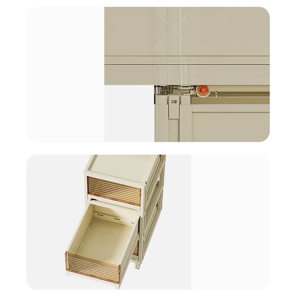 Vanity Storage Station 3 чекмеджета Бежово 40*32*98см - 6930347