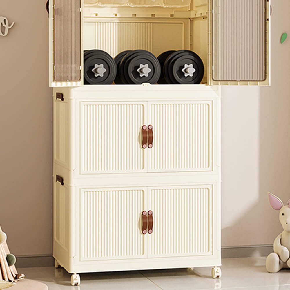 Vanity Storage Station Beige 65*42*145cm - 6930387 COSMETIC STORAGE BOXES