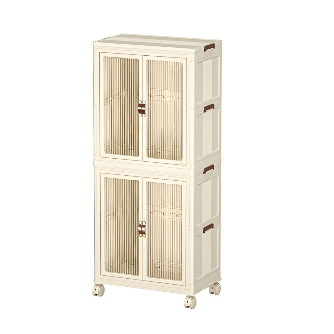 Vanity Storage Station Beige 65*42*145cm - 6930385 COSMETIC STORAGE BOXES