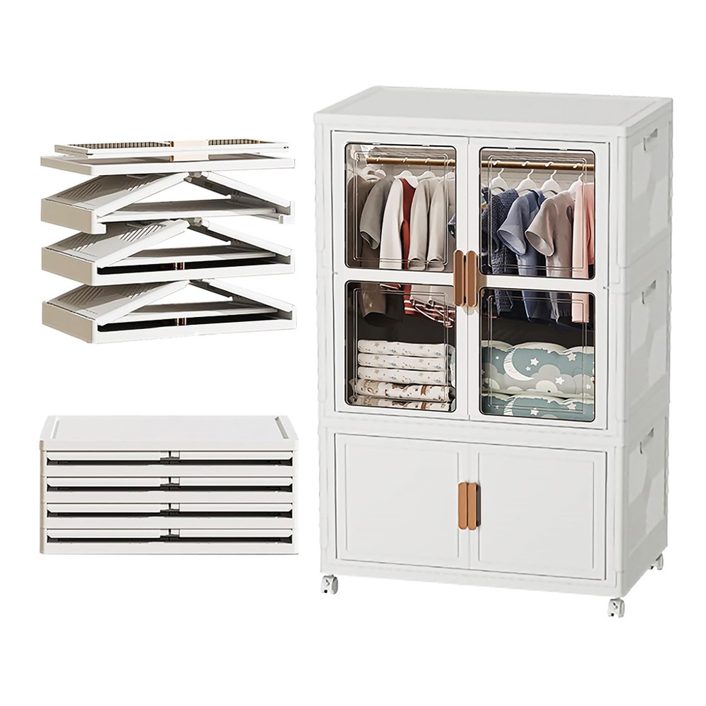 Professional Storage Station White 64.5*41.5*111.3cm - 6930390 COSMETIC STORAGE BOXES