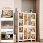 Vanity Closet L White 112*46*153cm - 6930336 COSMETIC STORAGE BOXES