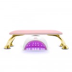 Manicure arm rest with a space for a lamp Light Pink-Gold -6961101