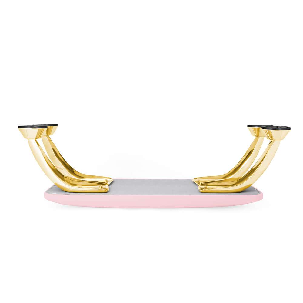 Manicure arm rest with a space for a lamp Light Pink-Gold -6961101