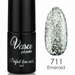 Vasco platinum chic 711 semi-permanent varnish emerald 6ml - 8110711 VASCO GEL POLISH ALL COLOR CHART