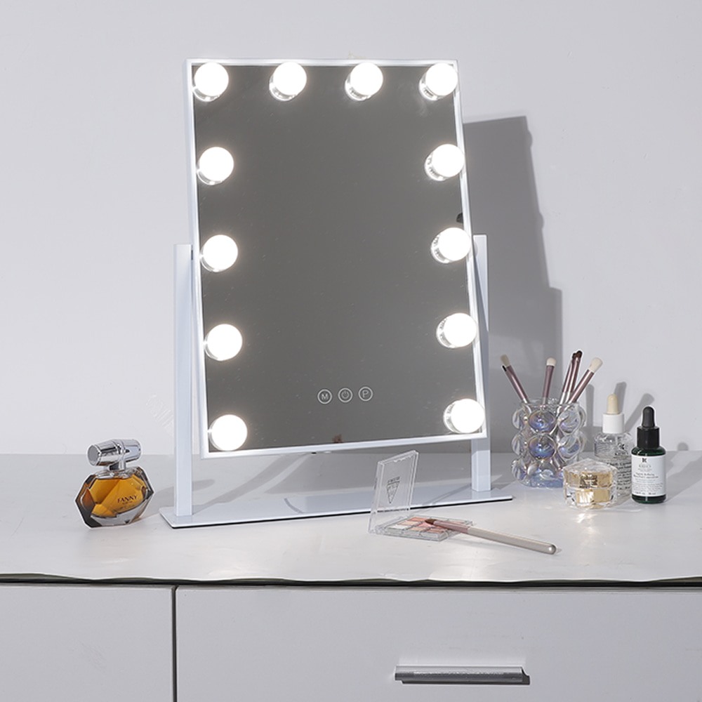 Led Hollywood Mirror with 12 Lamps 30x41cm-6900218