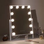 Led Hollywood Mirror with 12 Lamps 30x41cm-6900218